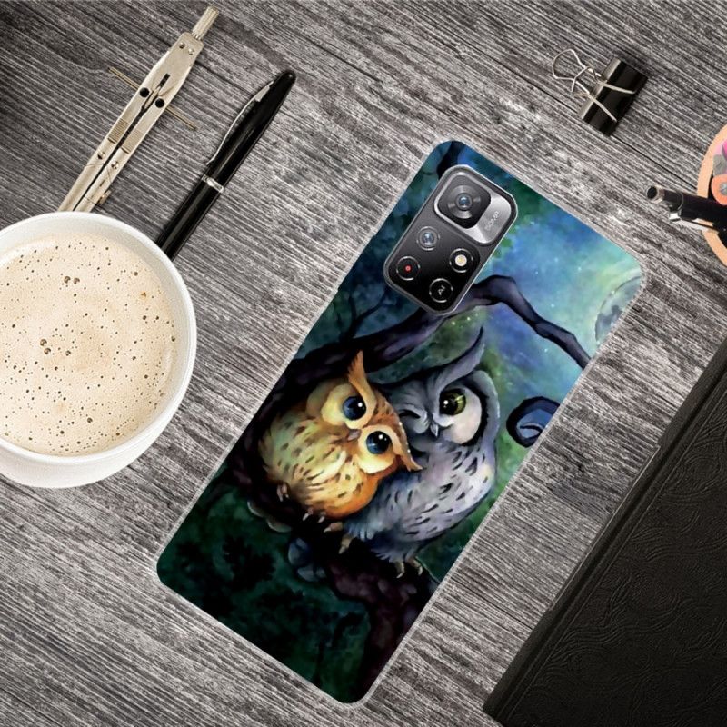 Kuori Case Xiaomi Redmi Note 11 / Poco M4 Pro 5g Puhelinkuoret Pöllöjen Maalaus