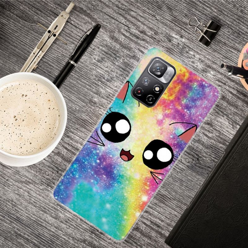 Kuori Xiaomi Redmi Note 11 / Poco M4 Pro 5g Cat Cartoon