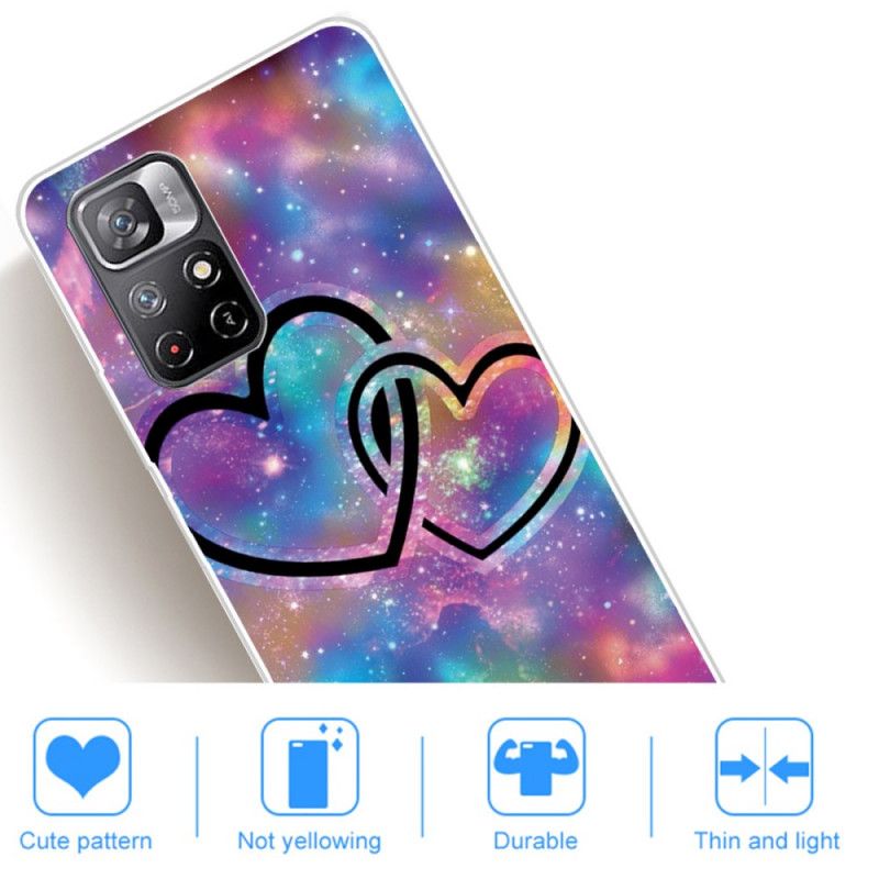 Kuori Xiaomi Redmi Note 11 / Poco M4 Pro 5g Chaised Hearts Suojakuori