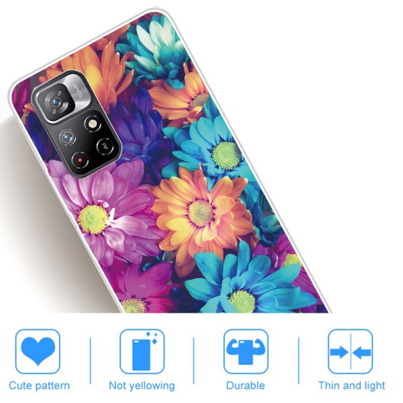 Kuori Xiaomi Redmi Note 11 / Poco M4 Pro 5g Colorful Daisies Suojakuori