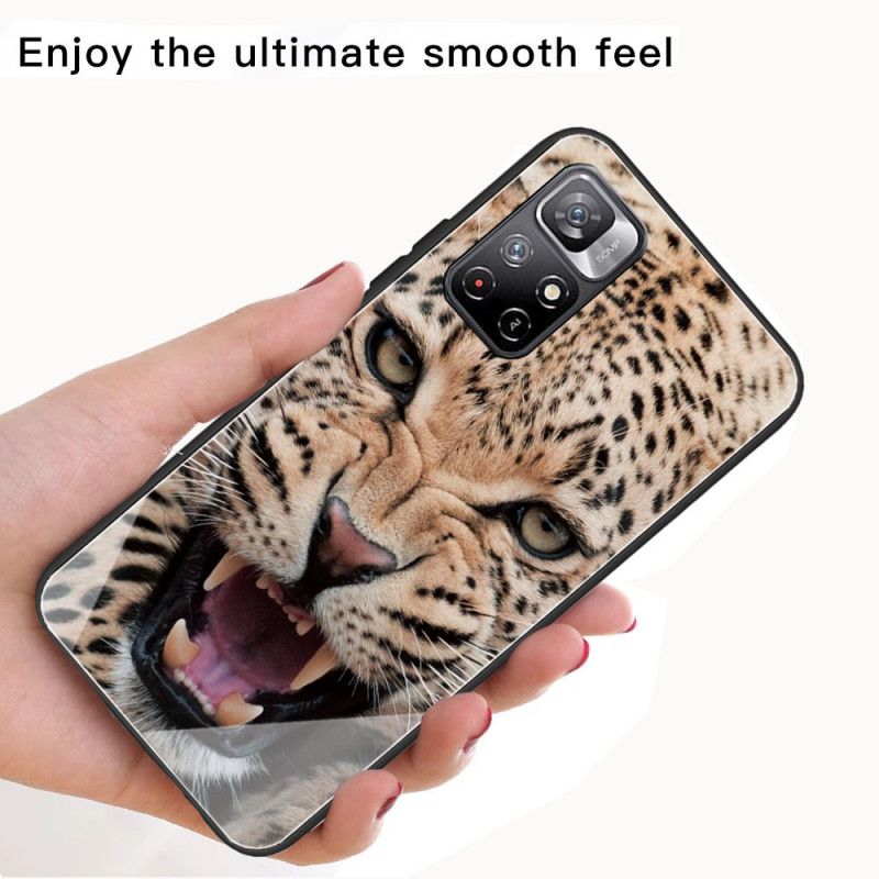 Kuori Xiaomi Redmi Note 11 / Poco M4 Pro 5g Leopard Tempered Glass Suojakuori