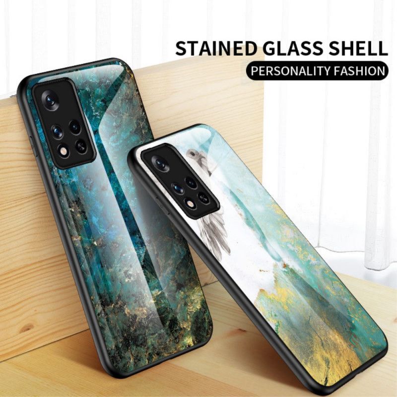 Kuori Xiaomi Redmi Note 11 / Poco M4 Pro 5g Marble Colors Tempered Glass