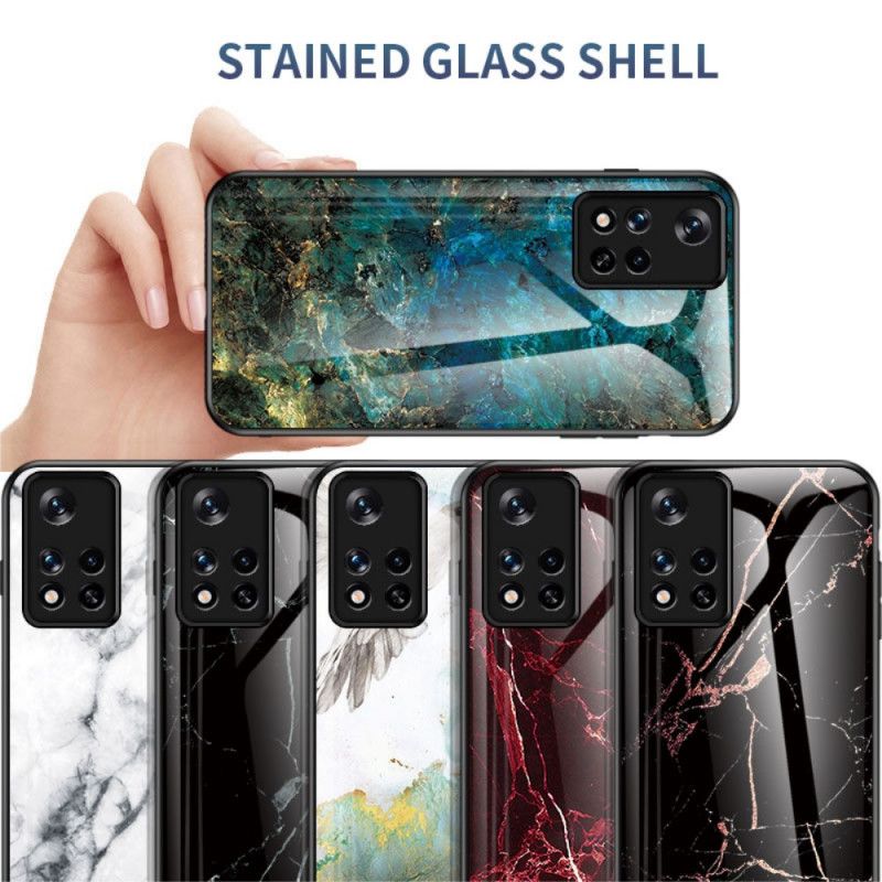 Kuori Xiaomi Redmi Note 11 / Poco M4 Pro 5g Marble Colors Tempered Glass