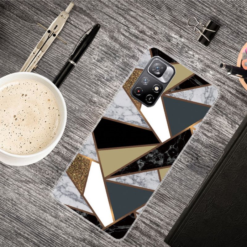 Kuori Xiaomi Redmi Note 11 / Poco M4 Pro 5g Marble Geometry