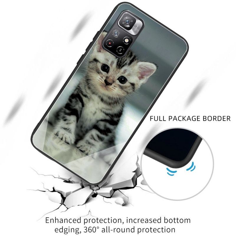 Kuori Xiaomi Redmi Note 11 / Poco M4 Pro 5g Tempered Glass Kitten