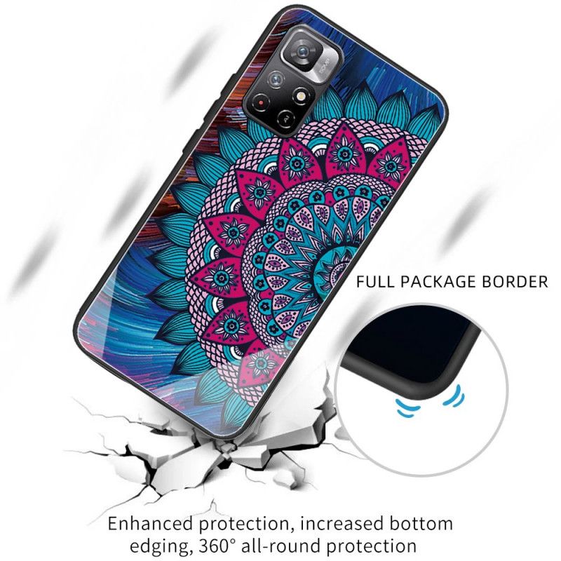 Kuori Xiaomi Redmi Note 11 / Poco M4 Pro 5g Tempered Glass Mandala Suojakuori