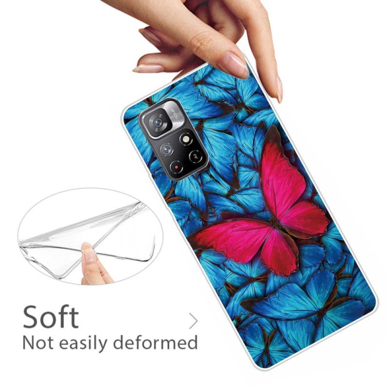 Kuori Xiaomi Redmi Note 11 / Poco M4 Pro 5g Wild Butterflies Suojakuori