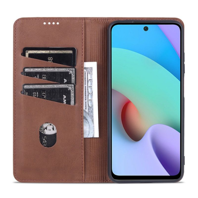 Nahkakuori Flip Kotelot Xiaomi Redmi Note 11 / Poco M4 Pro 5g Puhelinkuoret Azns Leather Style