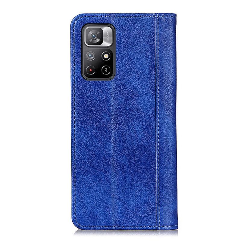 Nahkakuori Flip Kotelot Xiaomi Redmi Note 11 / Poco M4 Pro 5g Puhelinkuoret Elegance Haljattu Litsi-nahka