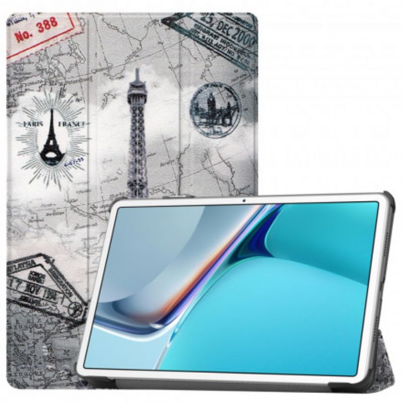 Smart Case Huawei Matepad 11 (2021) Retro Eiffel-torni