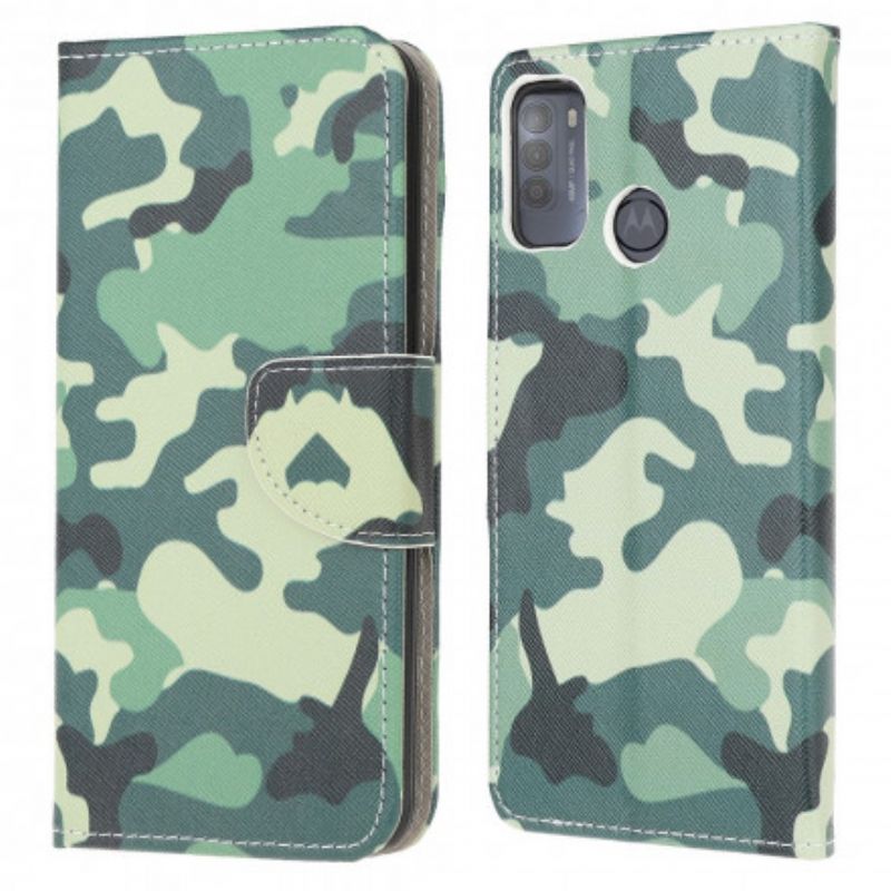 Flip Kotelot Moto G50 Military Camouflage