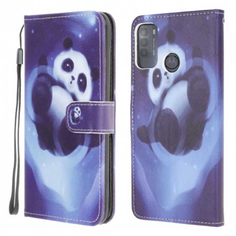 Flip Kotelot Moto G50 Panda Space Strappy