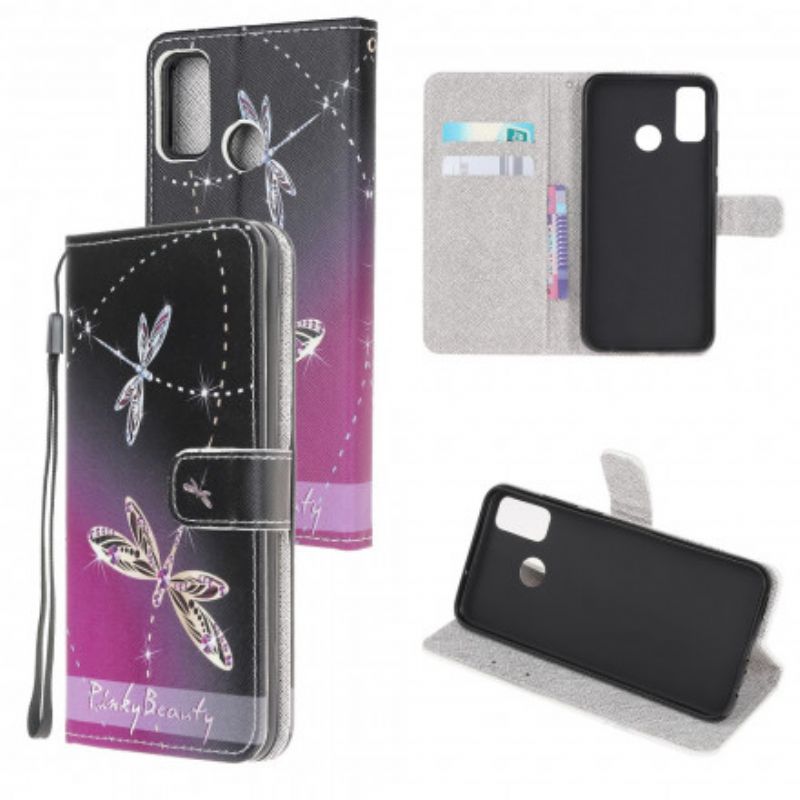 Flip Kotelot Moto G50 Thong Dragonflies Suojakuori