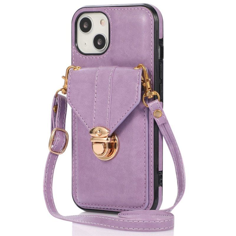 Kuori iPhone 14 Lompakkokotelo Crossbody Lompakko