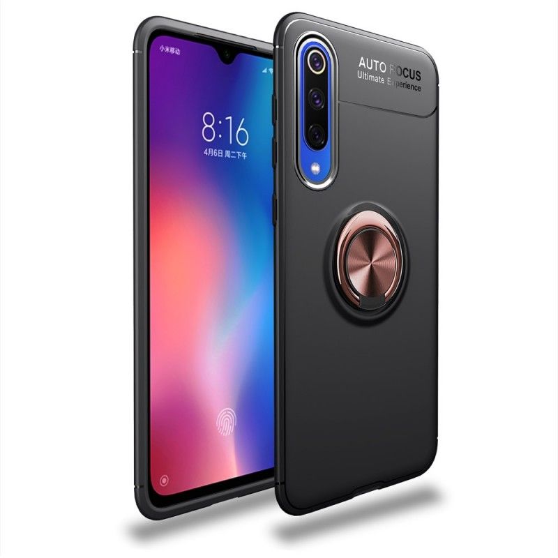 Kuori Xiaomi Mi 9 SE Punainen Musta Pyörivä Rengas Suojakuori