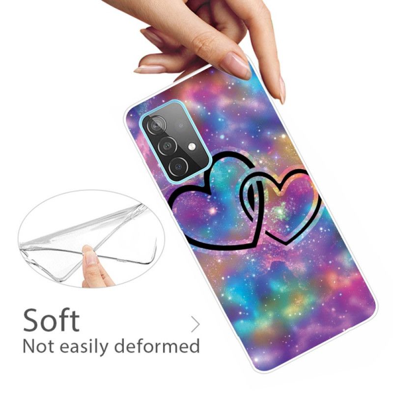 Case Kuoret Samsung Galaxy A32 5G Puhelinkuoret Ketjutetut Sydämet