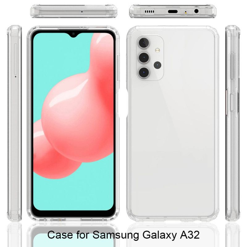 Case Kuoret Samsung Galaxy A32 5G Puhelinkuoret Läpinäkyvä Hybridi