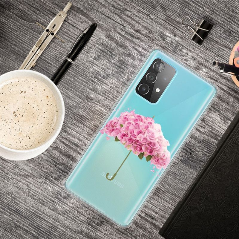 Case Kuoret Samsung Galaxy A32 5G Puhelinkuoret Sateenvarjo Ruusuissa