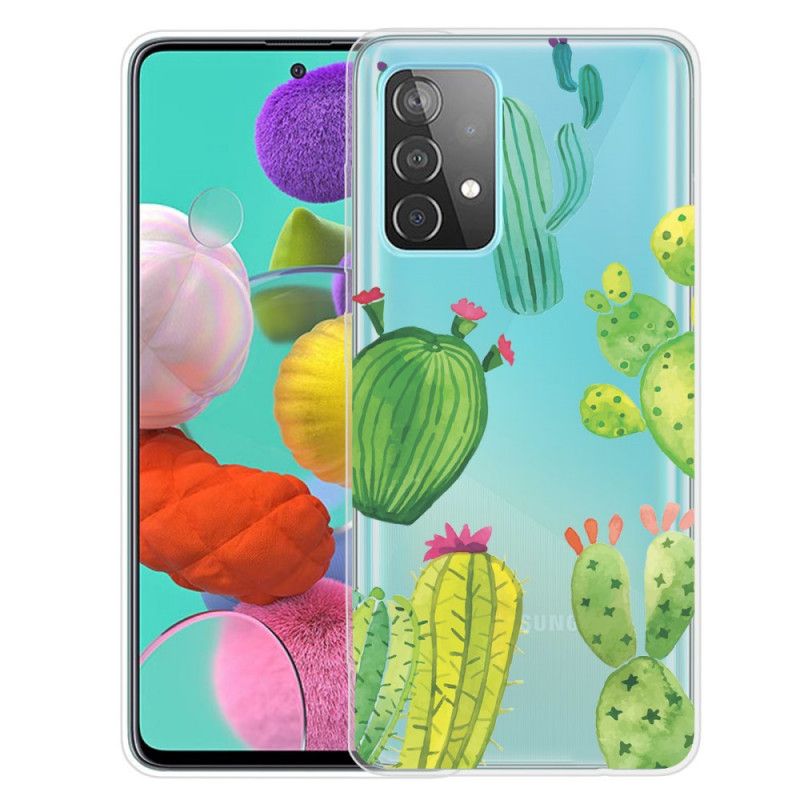 Case Kuoret Samsung Galaxy A32 5G Puhelinkuoret Vesiväri Kaktus