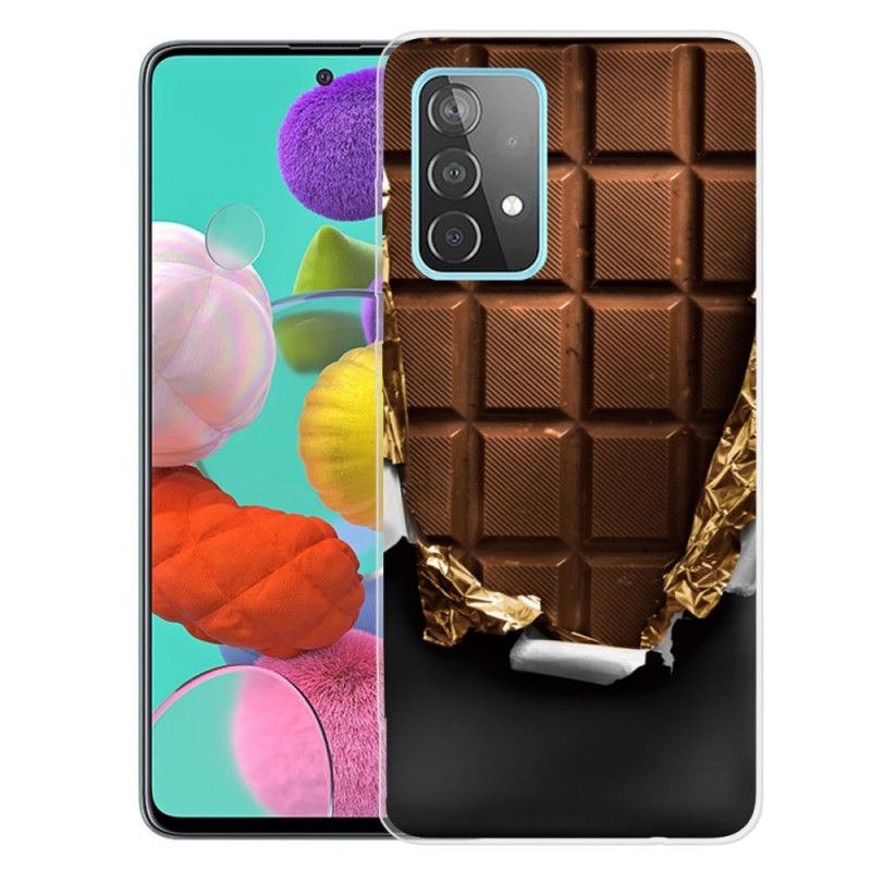 Case Kuoret Samsung Galaxy A32 5G Tummanruskea Ruskea Puhelinkuoret Joustava Suklaa