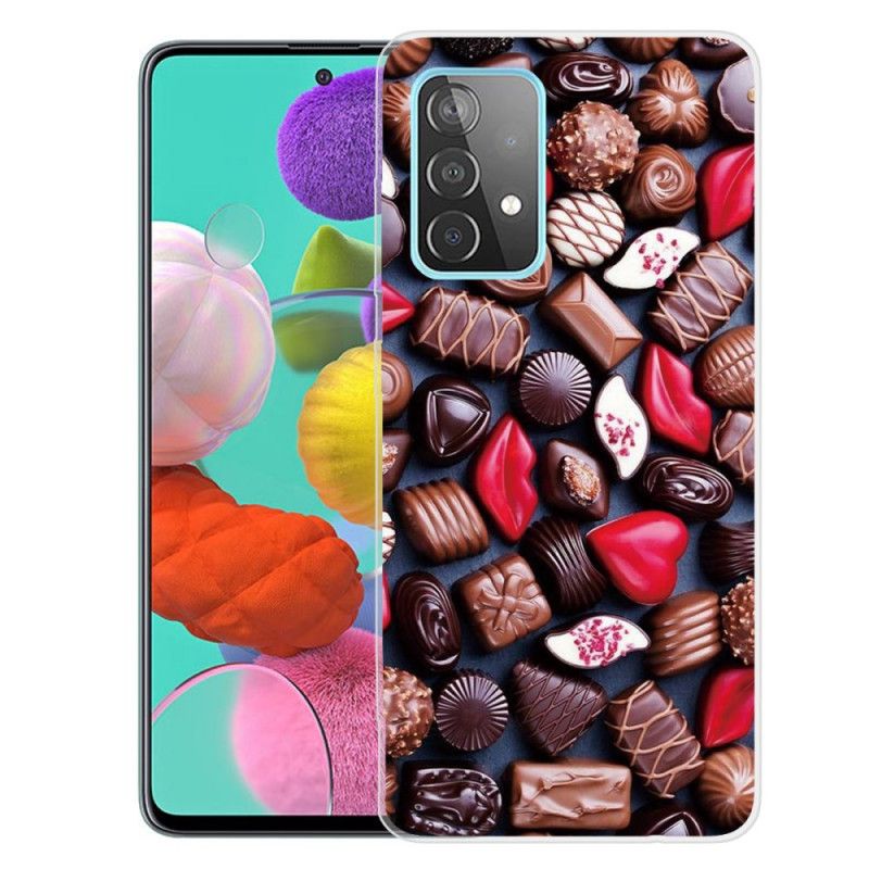 Case Kuoret Samsung Galaxy A32 5G Tummanruskea Ruskea Puhelinkuoret Joustava Suklaa