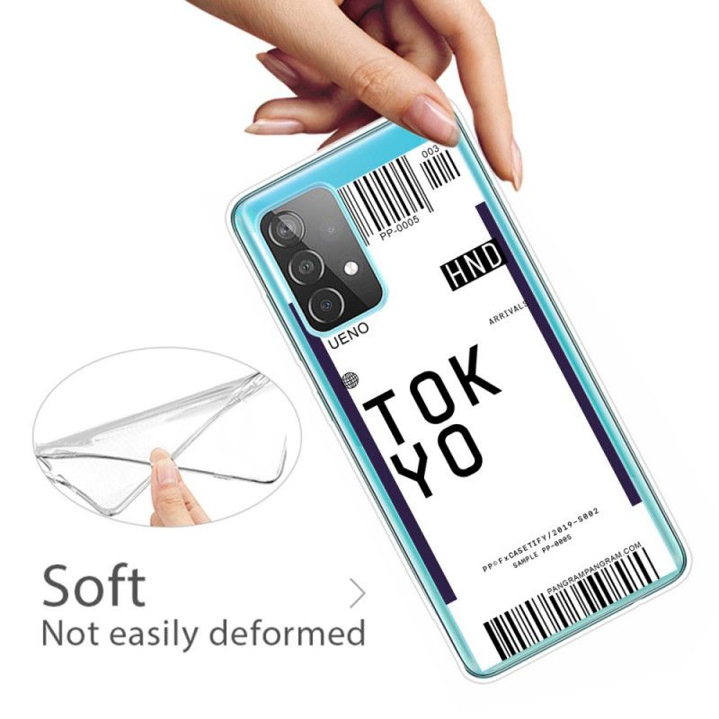 Case Kuoret Samsung Galaxy A32 5G Tummansininen Musta Puhelinkuoret Maihinnousukortti Tokio