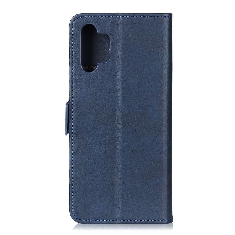 Flip Case Samsung Galaxy A32 5G Punainen Musta Kaksinkertainen Läppä