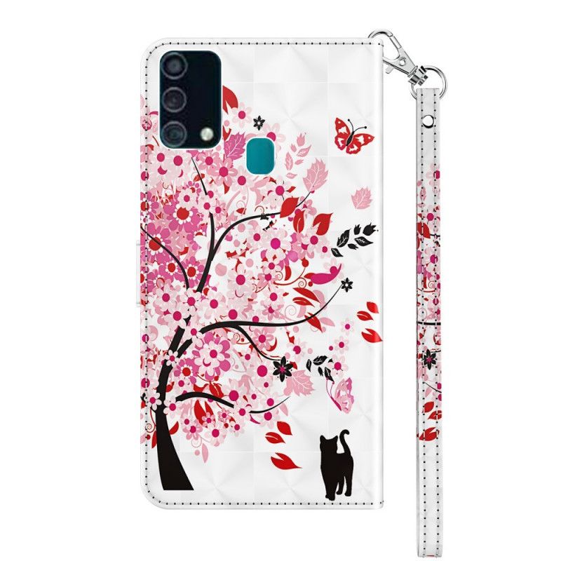 Flip Case Samsung Galaxy A32 5G Vaaleanpunainen Vaaleanpunainen Puu