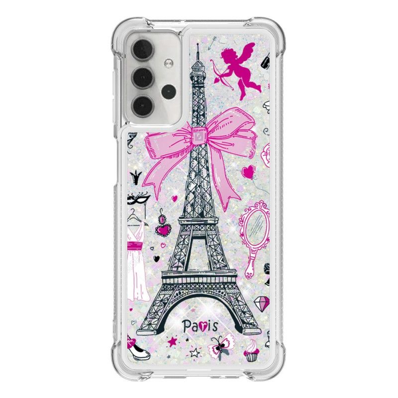 Kuori Samsung Galaxy A32 5G Eiffel-Tornin Kimallus