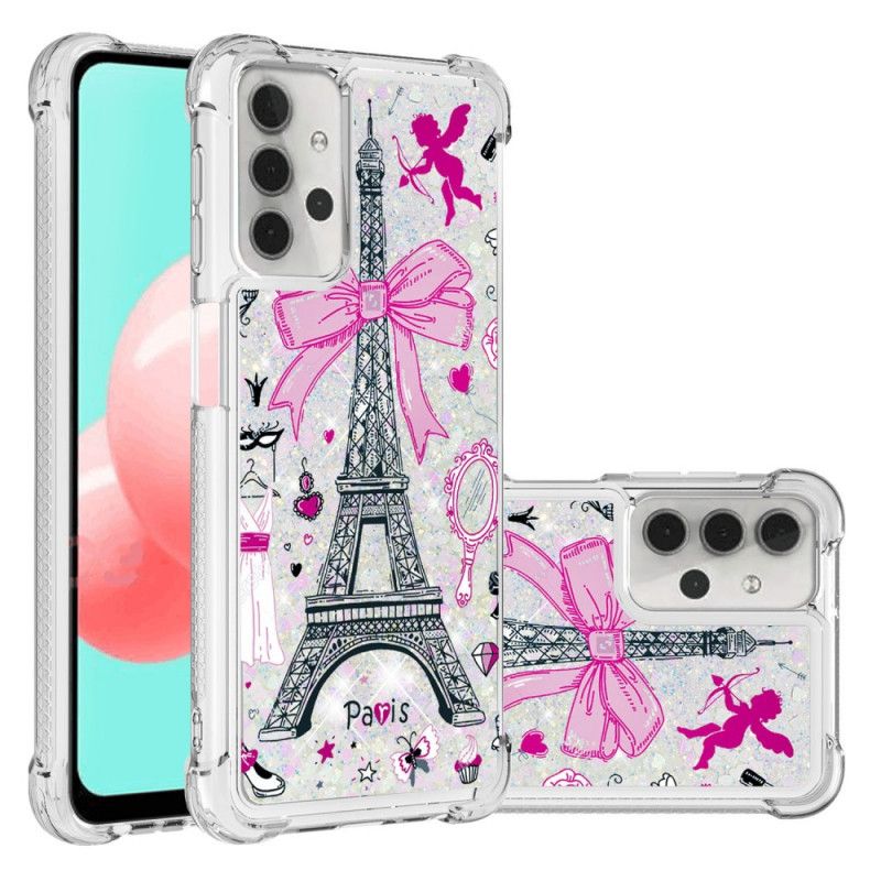 Kuori Samsung Galaxy A32 5G Eiffel-Tornin Kimallus