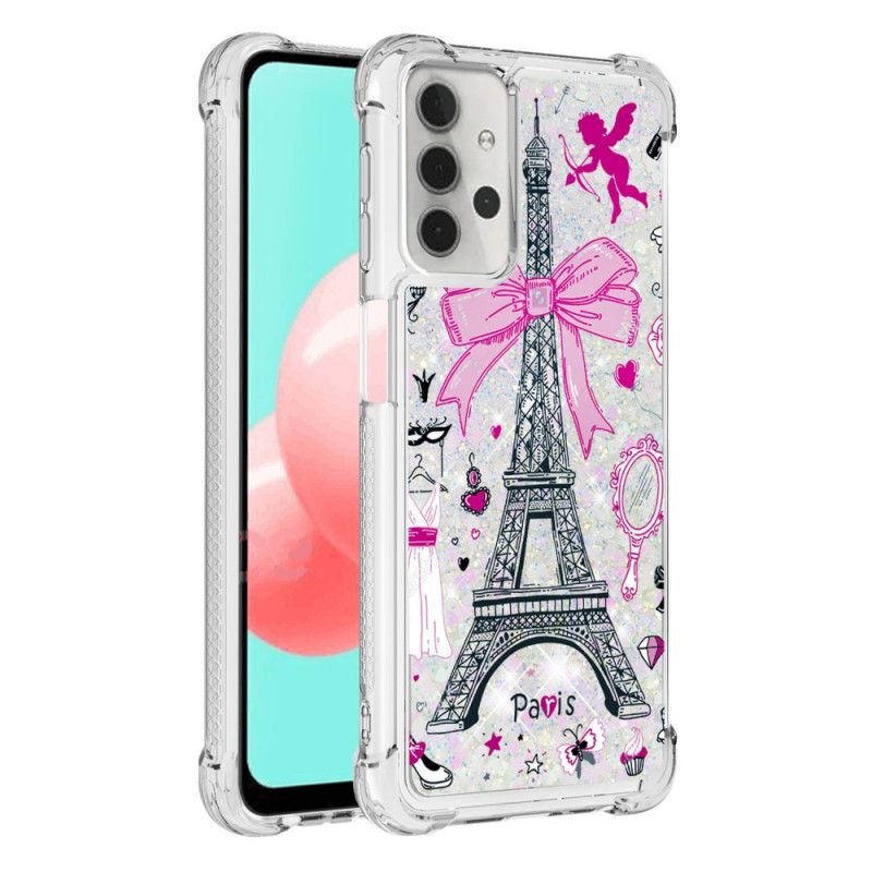 Kuori Samsung Galaxy A32 5G Eiffel-Tornin Kimallus