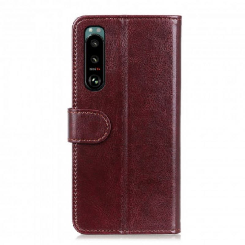 Flip Kotelot Sony Xperia 5 Iii Faux Leather Finesse Suojakuori