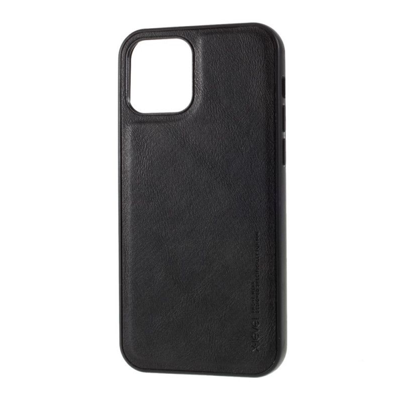 Case Kuoret iPhone 12 / 12 Pro Harmaa Musta Puhelinkuoret Vintage-Sarjan X-Taso