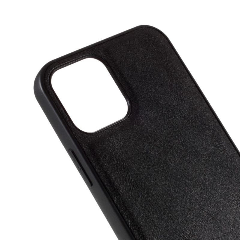 Case Kuoret iPhone 12 / 12 Pro Harmaa Musta Puhelinkuoret Vintage-Sarjan X-Taso