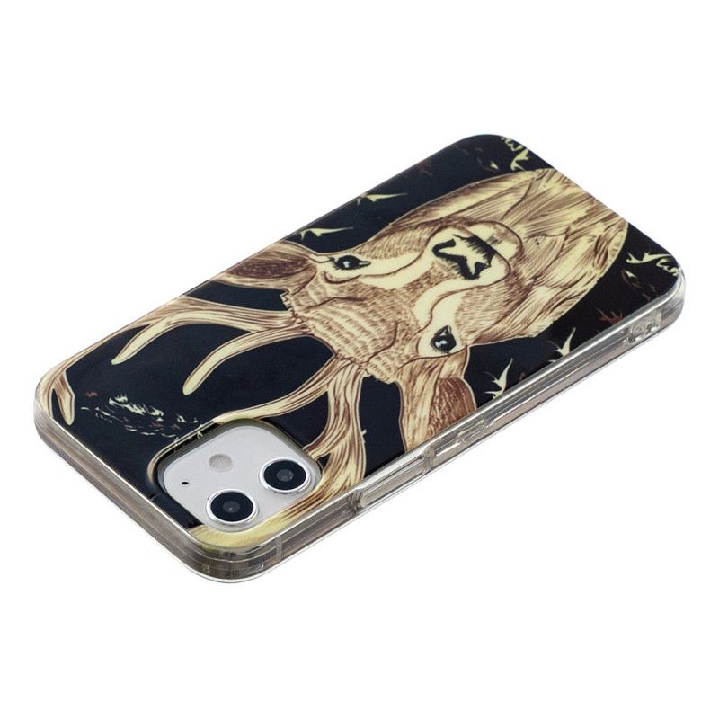 Case Kuoret iPhone 12 / 12 Pro Puhelinkuoret Fluoresoiva Majesteettinen Peura