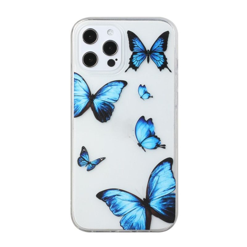 Case Kuoret iPhone 12 / 12 Pro Puhelinkuoret Sinisten Perhosten Lento