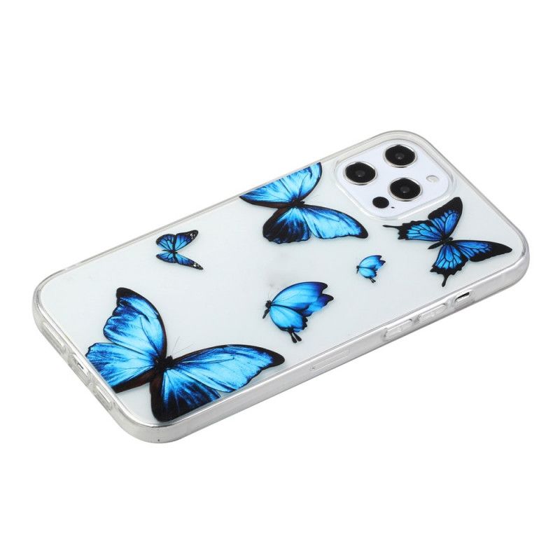 Case Kuoret iPhone 12 / 12 Pro Puhelinkuoret Sinisten Perhosten Lento