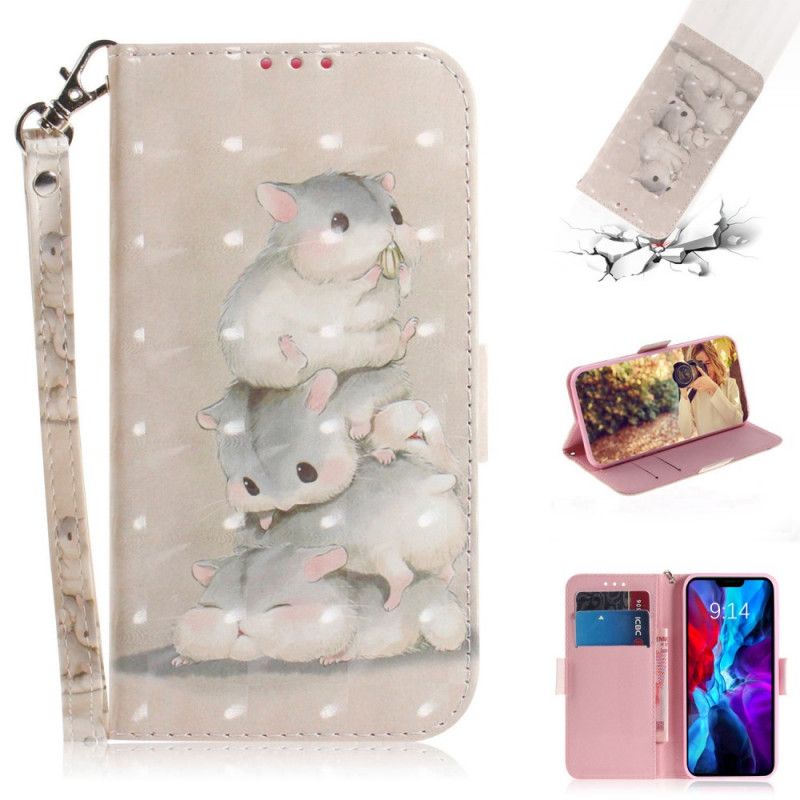 Flip Case iPhone 12 / 12 Pro Hamsterit. Joissa On Remmi