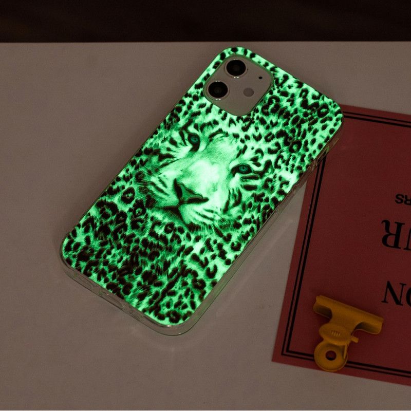 Kuori iPhone 12 / 12 Pro Fluoresoiva Leopardi