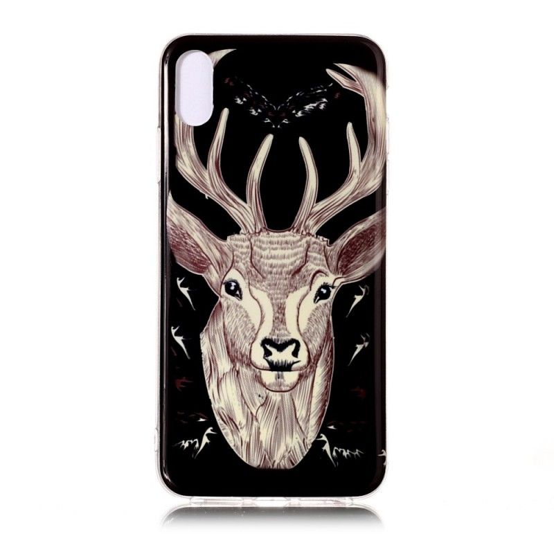 Case Kuoret iPhone XR Puhelinkuoret Fluoresoiva Majesteettinen Peura