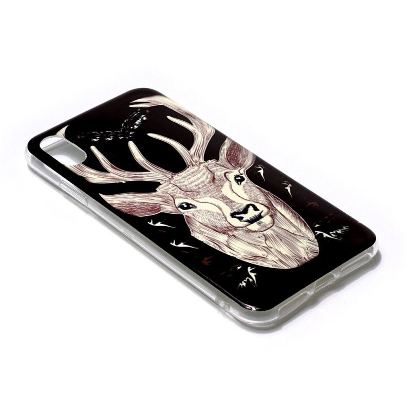 Case Kuoret iPhone XR Puhelinkuoret Fluoresoiva Majesteettinen Peura