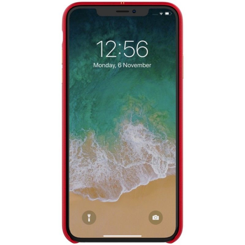 Case Kuoret iPhone XR Punainen Musta Puhelinkuoret Nillkin Englon -Sarja