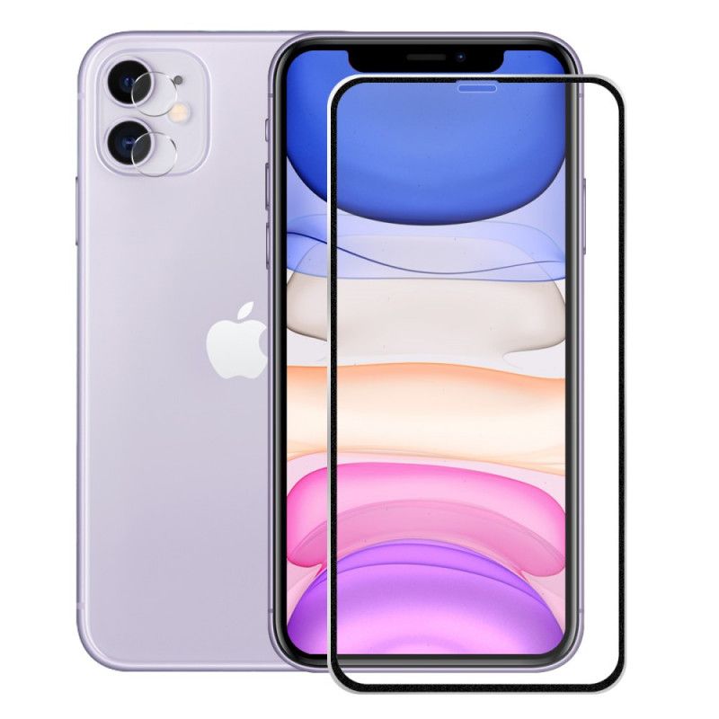 Karkaistu Lasisarja iPhone XR Punainen Musta Hattuprinssi -Näyttöön Ja Linssiin