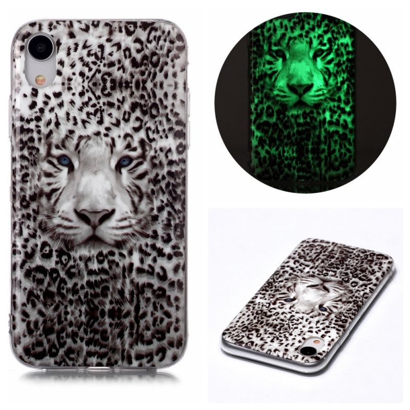 Kuori iPhone XR Fluoresoiva Leopardi Suojakuori