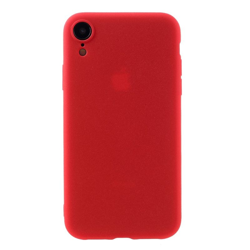 Kuori iPhone XR Harmaa Musta Matto Silikoni