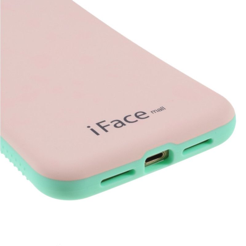 Kuori iPhone XR Keltainen Vaaleanpunainen Iface Mall Macaron -Sarja Suojakuori