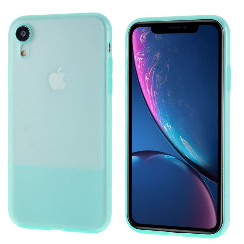 Kuori iPhone XR Läpikuultavat Silikonivärit Suojakuori