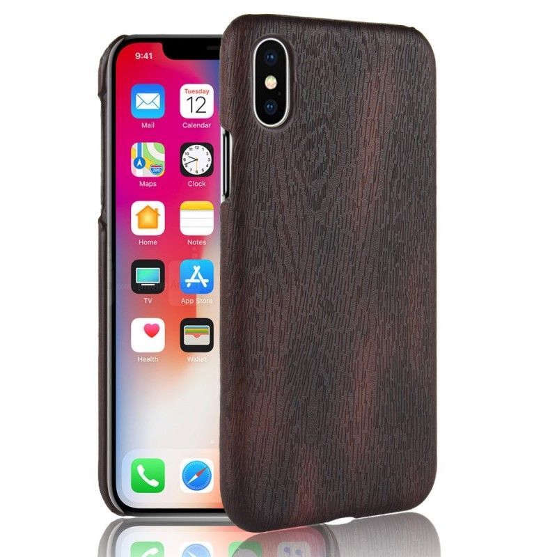 Kuori iPhone XR Musta Elementtisarja Puussa