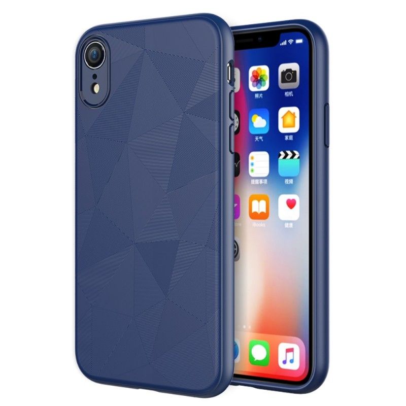 Kuori iPhone XR Musta Geometria