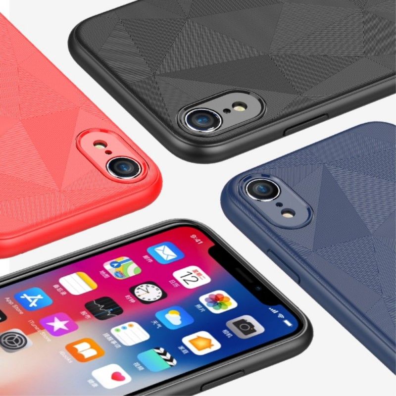 Kuori iPhone XR Musta Geometria